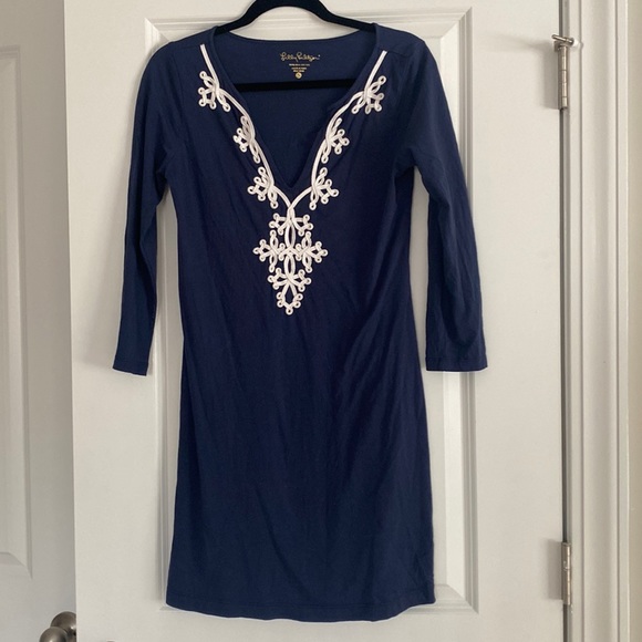 Lilly Pulitzer Dresses Lilly Pulitzer Blue And White 34 Length